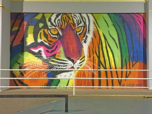 large artwork of of a tiger